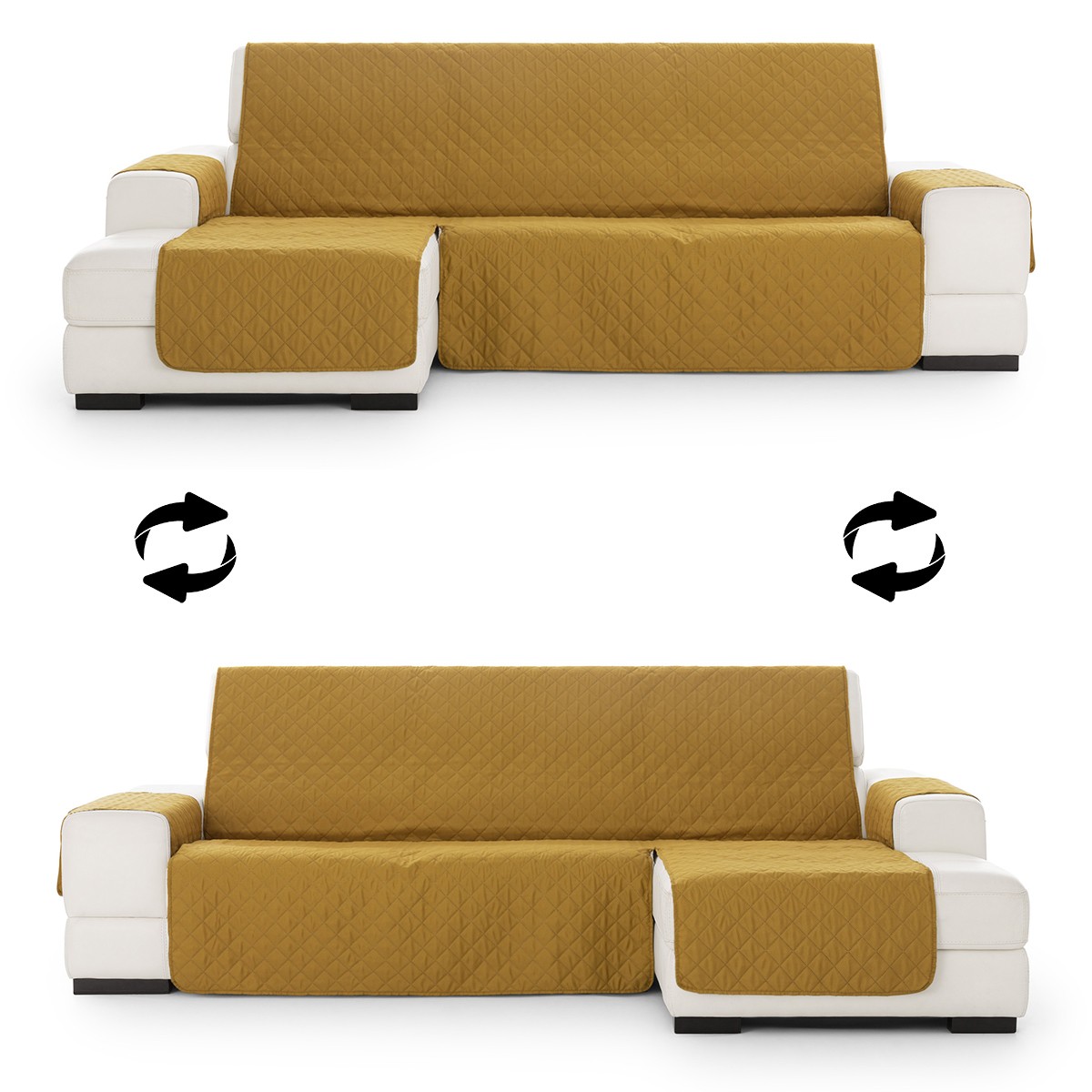 Capa almofadada modelo Noruega para chaise longue