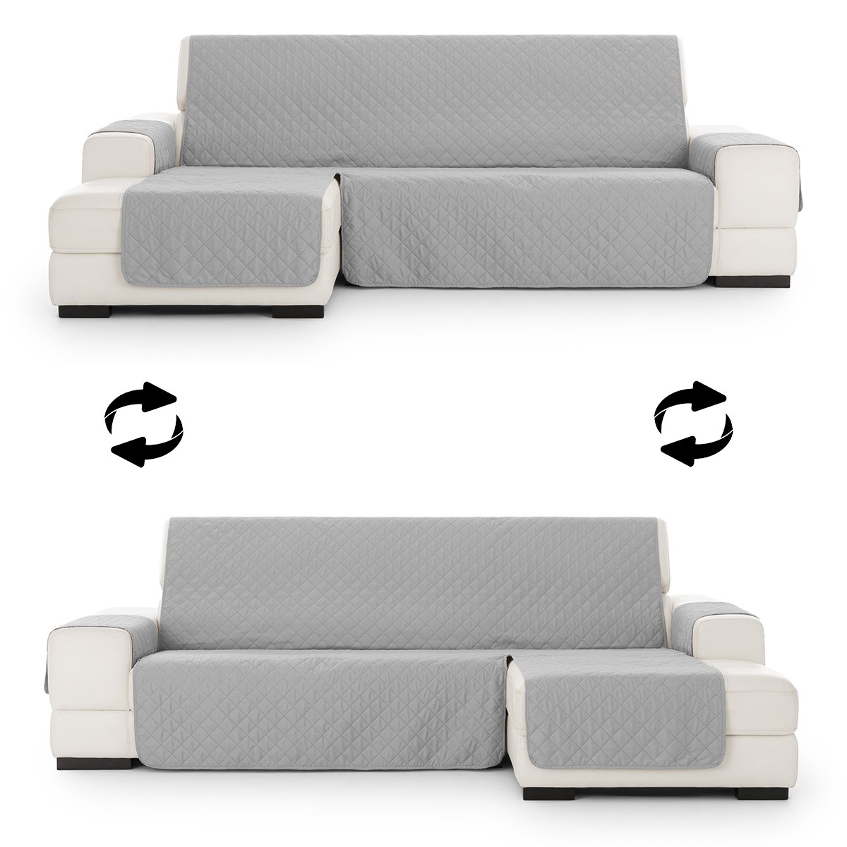 Capa almofadada modelo Noruega para chaise longue