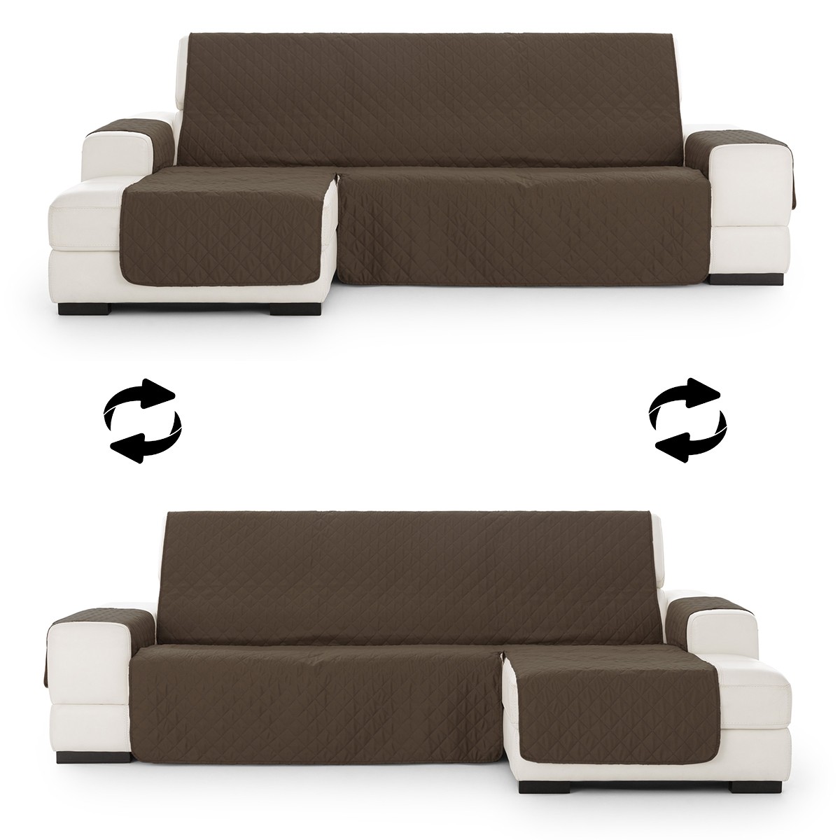 Capa almofadada modelo Noruega para chaise longue
