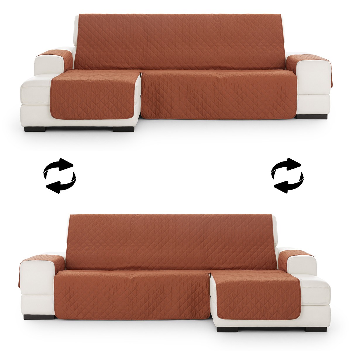 Capa almofadada modelo Noruega para chaise longue