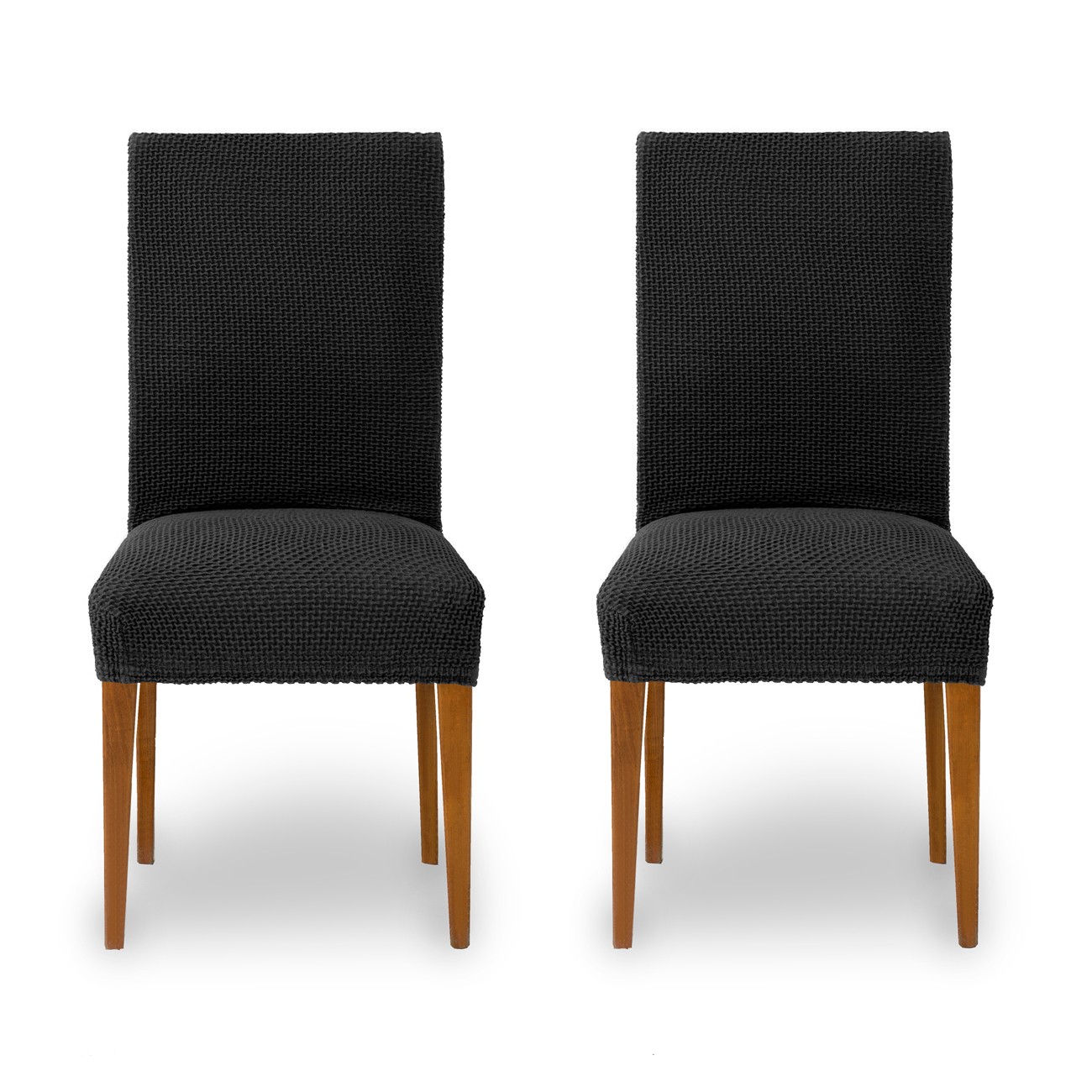 Pack de duas capas bi-elásticas com encosto para cadeira modelo Cora