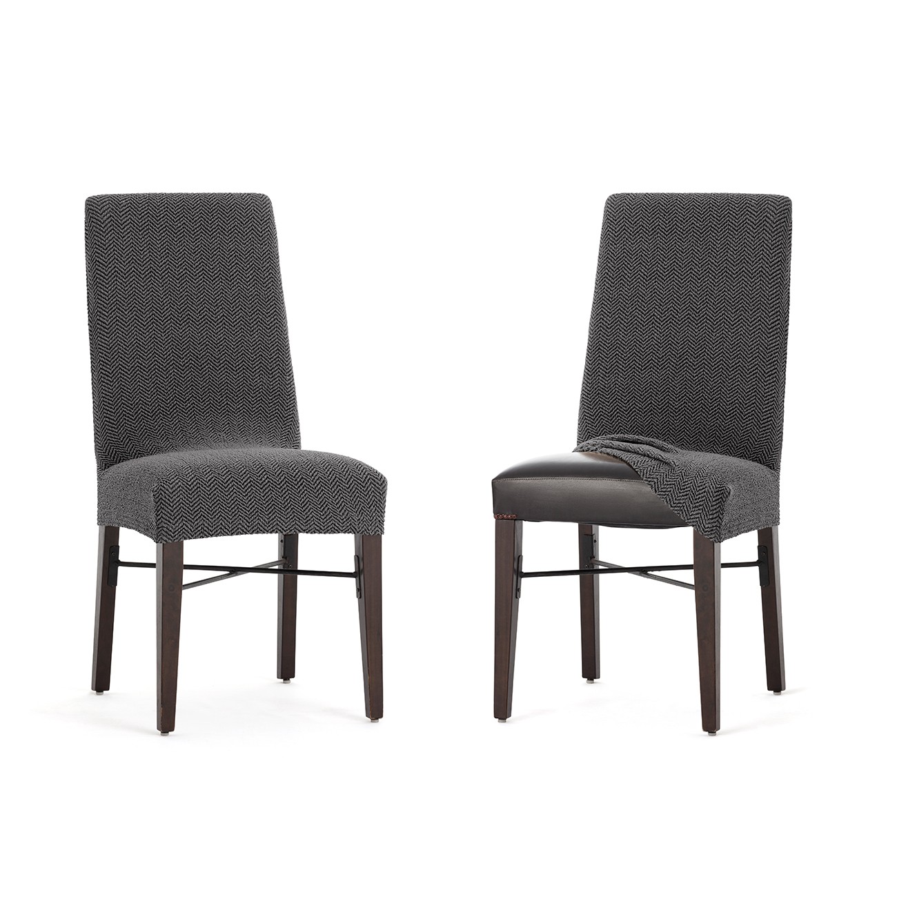Pack de duas capas superelásticas com encosto para cadeira modelo Jaz