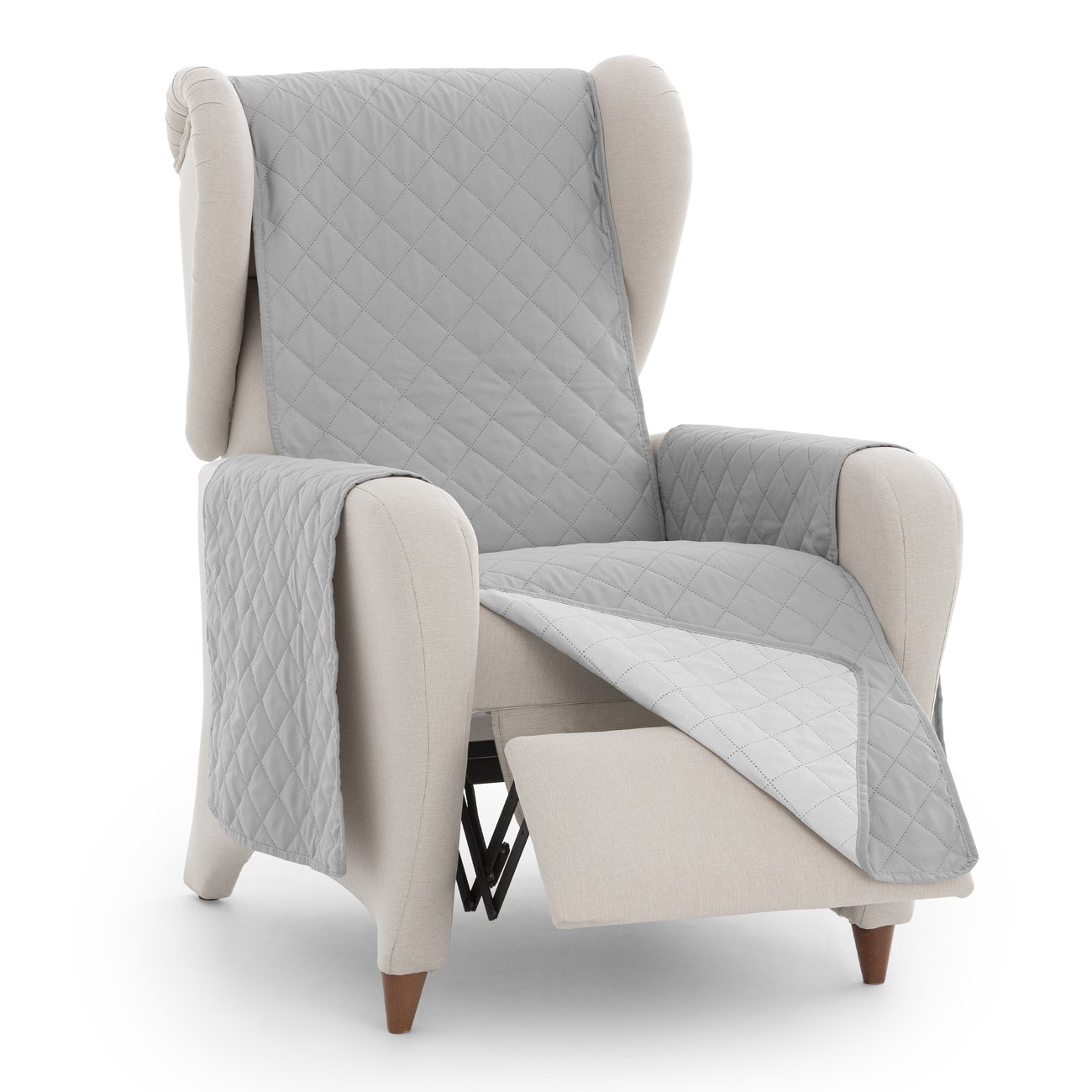 Capa almofadada modelo norueguês para poltrona relax.