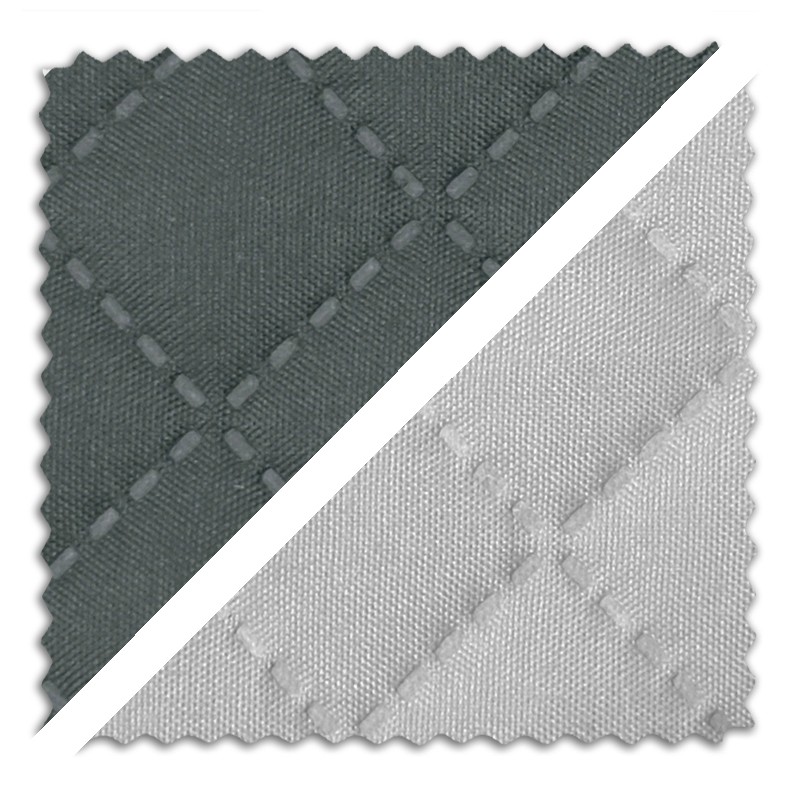 Tecido jacquard acolchoado reversível a metro, modelo Oslo