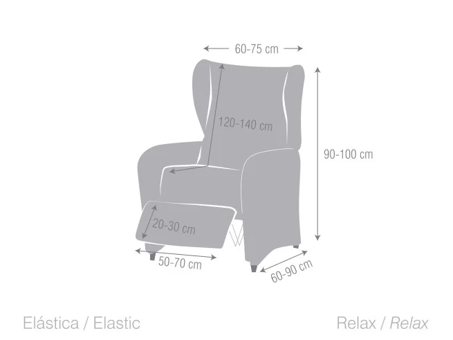 Capa Relax 4 Peças Argos – Ajuste Seguro e Lavável