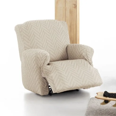 Capa elástica para poltrona reclinável modelo Argos com pés juntos