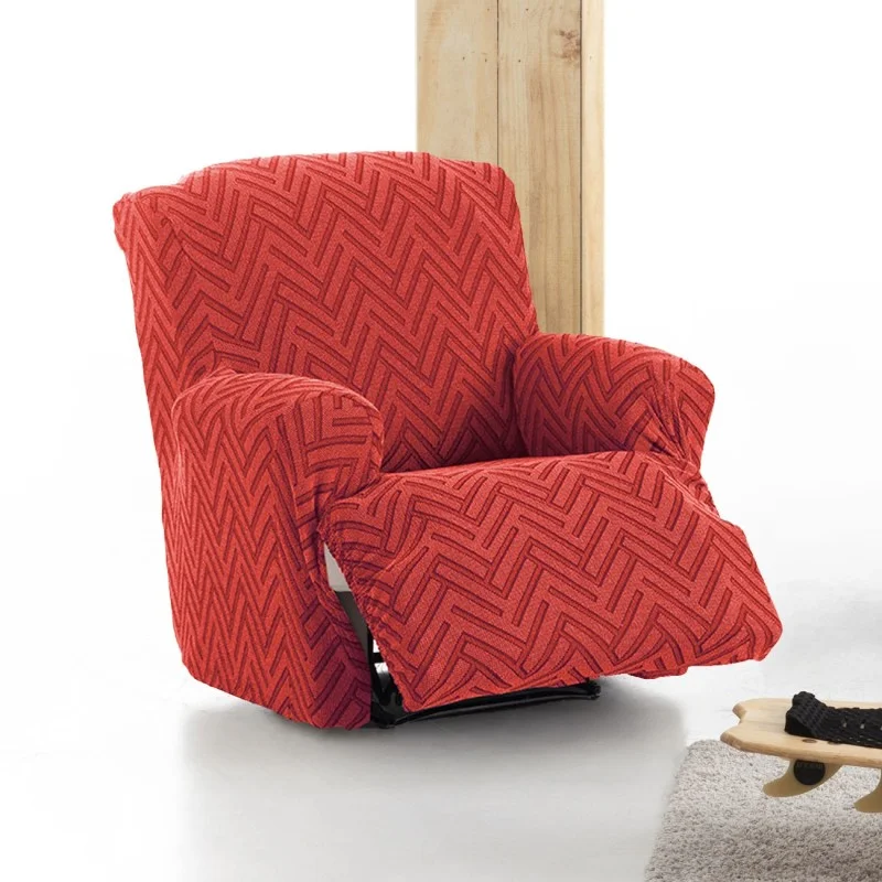Capa elástica para poltrona reclinável modelo Argos com pés juntos Capa elástica para poltrona reclinável modelo Argos com pés juntos