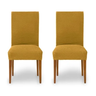 Pack de duas capas bi-elásticas com encosto para cadeira modelo Cora