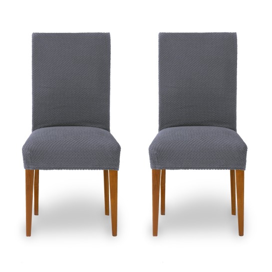 Pack de duas capas bi-elásticas com encosto para cadeira modelo Cora