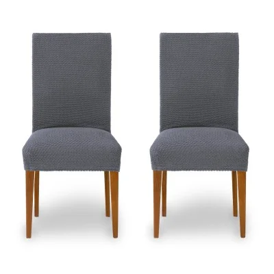 Pack de duas capas bi-elásticas com encosto para cadeira modelo Cora