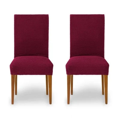 Pack de duas capas bi-elásticas com encosto para cadeira modelo Cora