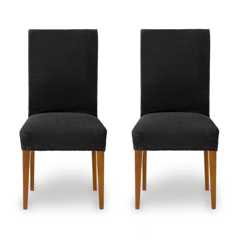 Pack de duas capas bi-elásticas com encosto para cadeira modelo Cora Pack de duas capas bi-elásticas com encosto para cadeira modelo Cora