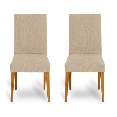 Pack de duas capas bi-elásticas com encosto para cadeira modelo Dorian