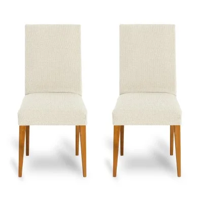 Pack de duas capas bi-elásticas com encosto para cadeira modelo Dorian