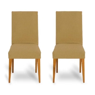 Pack de duas capas bi-elásticas com encosto para cadeira modelo Dorian