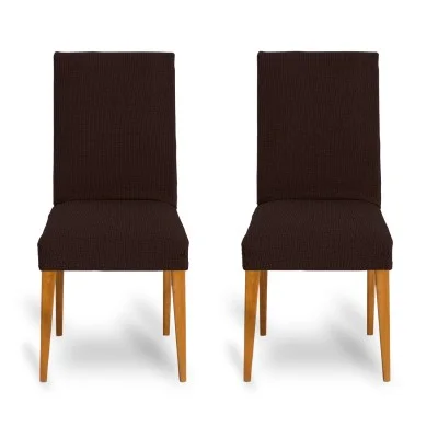 Pack de duas capas bi-elásticas com encosto para cadeira modelo Dorian