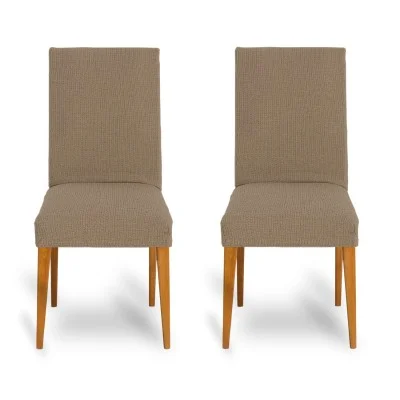 Pack de duas capas bi-elásticas com encosto para cadeira modelo Dorian