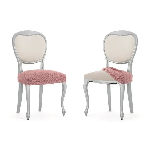 Pack de Capas Superelásticas com Encosto para Cadeira Modelo Jaz – Design Chevron para a Sala de Jantar