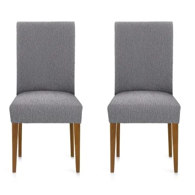Pack de duas capas elásticas com encosto para cadeira modelo Troya
