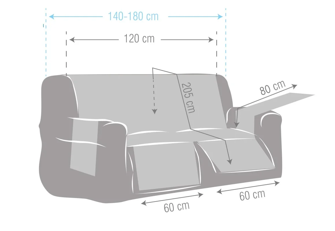 Capa acolchoada para sofá relax Noruega | Conforto e elegância Capa acolchoada para sofá relax Noruega | Conforto e elegância