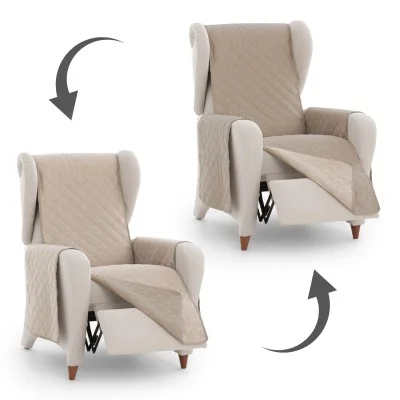 Capa almofadada modelo norueguês para poltrona relax.