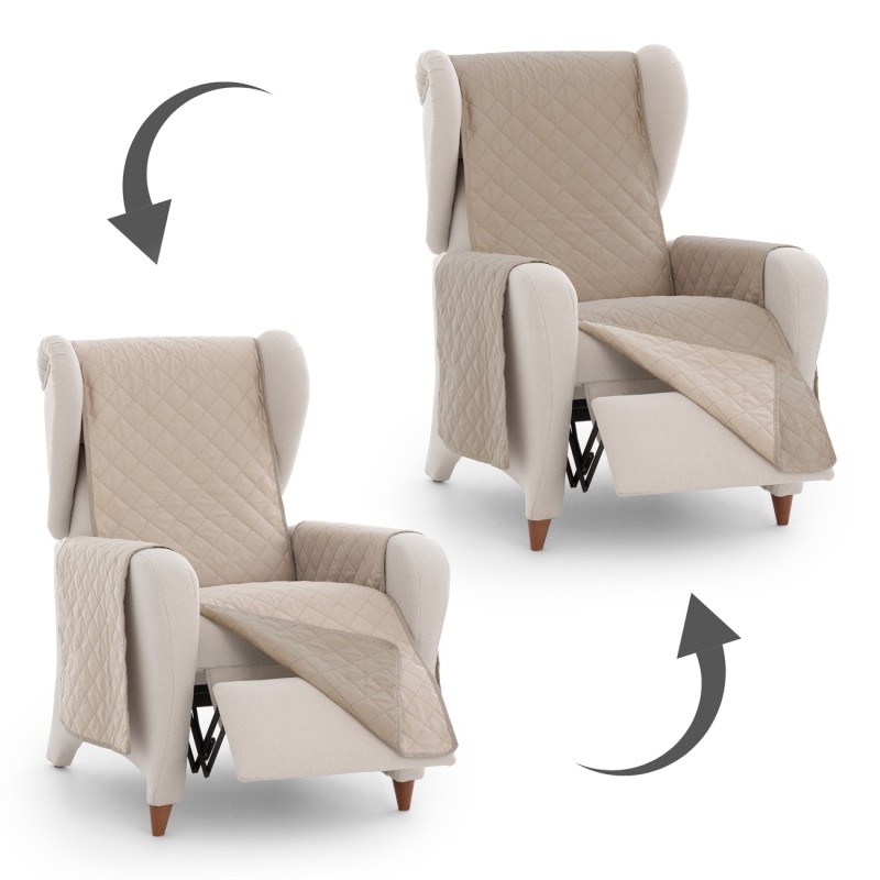 Capa acolchoada para poltrona relax Noruega | Conforto e reversibilidade híbrida