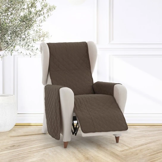 Capa almofadada modelo norueguês para poltrona relax.