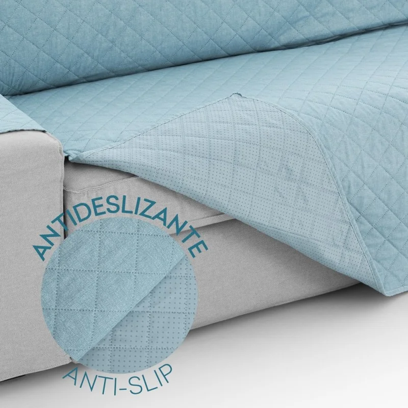 Capa Acolchoada Antiderrapante para Chaise Longue | Proteção e Conforto Capa Acolchoada Antiderrapante para Chaise Longue | Proteção e Conforto