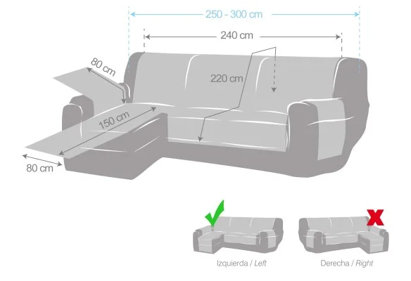Capa Chaise Longue Modelo Calma
