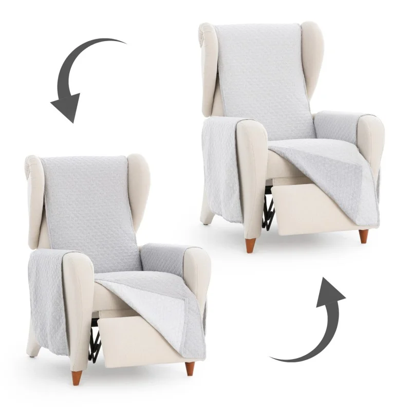 Capa cobre poltrona relax Silver | Proteção dupla com estilo atual Capa cobre poltrona relax Silver | Proteção dupla com estilo atual