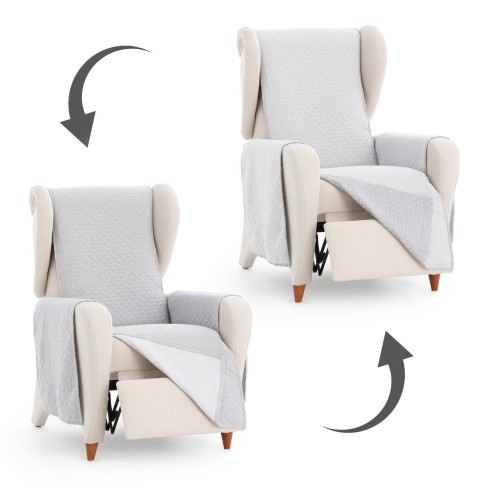 Capa cobre poltrona relax Silver | Proteção dupla com estilo atual