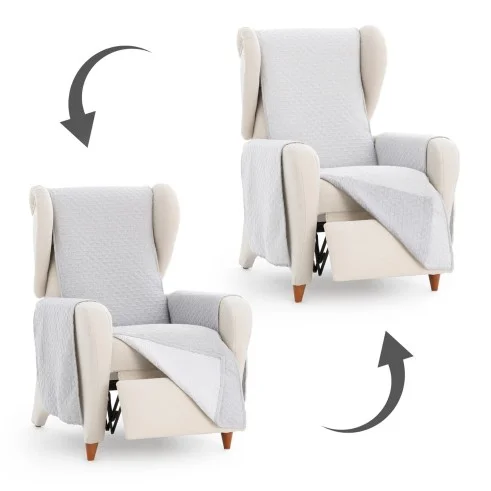 Capa cobre poltrona relax Silver | Proteção dupla com estilo atual