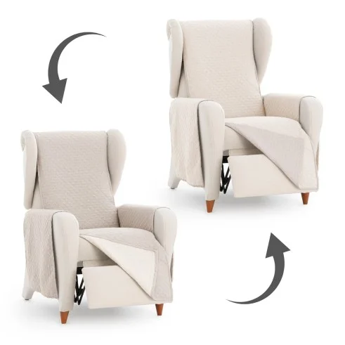 Capa cobre poltrona relax Silver | Proteção dupla com estilo atual