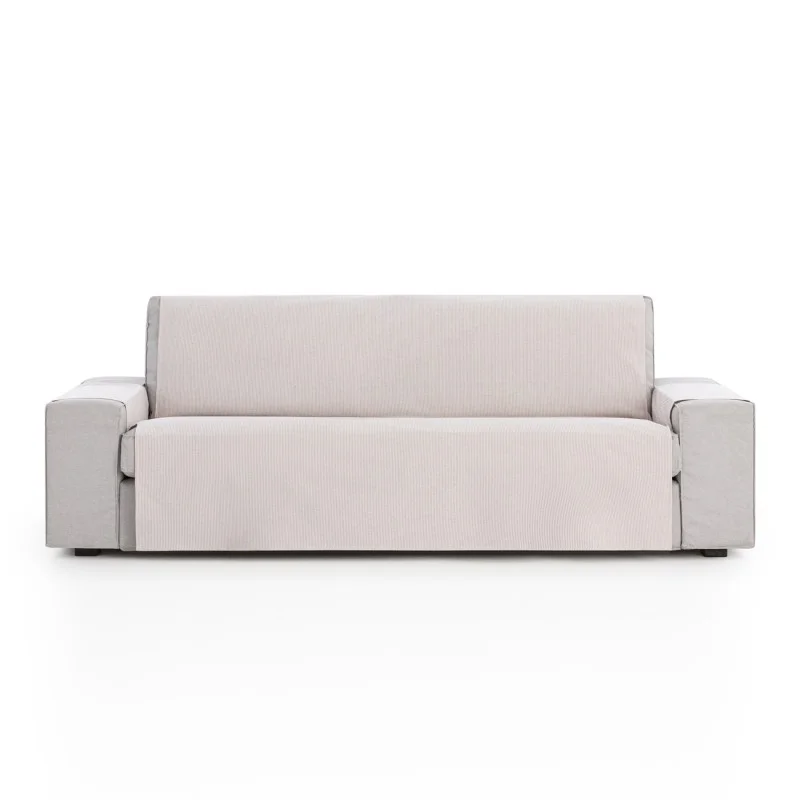 Capa cobre sofá Aqua | Estilo clássico com riscas visíveis