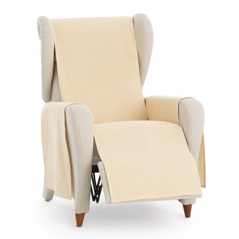 Capa cobre sofá Aqua | Estilo clássico com riscas visíveis Capa cobre sofá Aqua | Estilo clássico com riscas visíveis