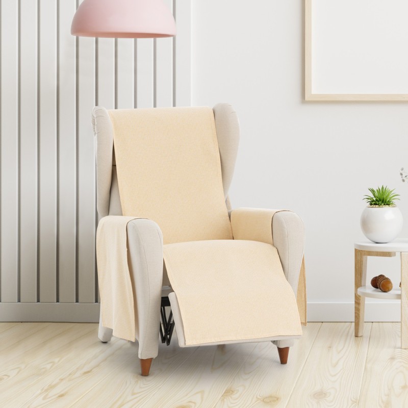 Capa cobre sofá Aqua | Estilo clássico com riscas visíveis Capa cobre sofá Aqua | Estilo clássico com riscas visíveis