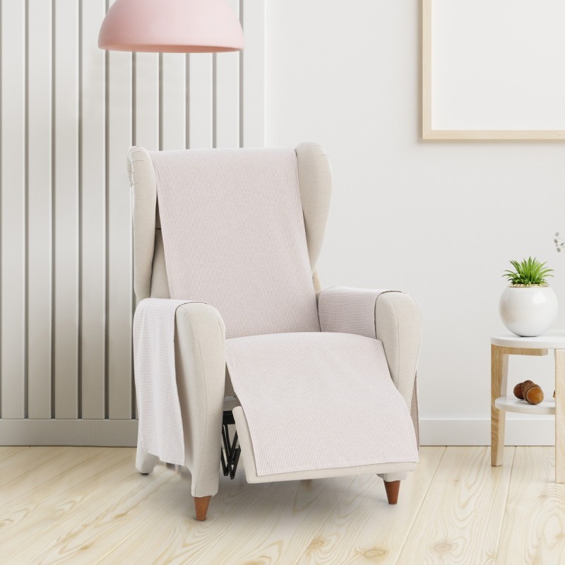 Capa cobre sofá Aqua | Estilo clássico com riscas visíveis Capa cobre sofá Aqua | Estilo clássico com riscas visíveis