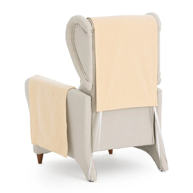 Capa cobre poltrona relax Aqua | Sofisticação diária com riscas práticas Capa cobre poltrona relax Aqua | Sofisticação diária com riscas práticas
