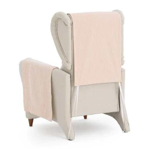 Capa cobre poltrona relax Aqua | Sofisticação diária com riscas práticas