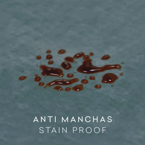 Capa de sofá com laços antimanchas Turim | Veludo com proteção invisível