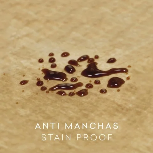 Capa de sofá com laços antimanchas Turim | Veludo com proteção invisível