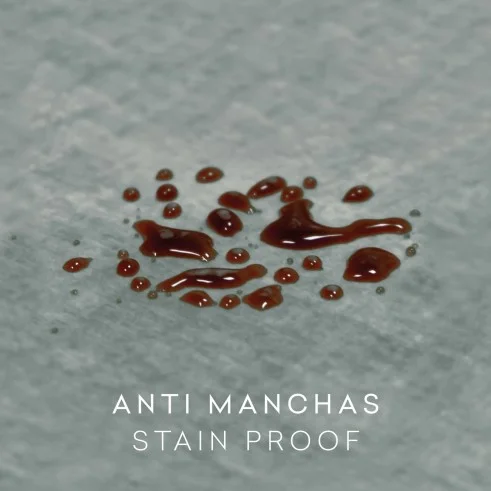 Capa de sofá com laços antimanchas Turim | Veludo com proteção invisível