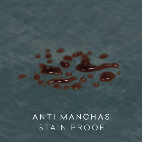 Capa de sofá com laços antimanchas Turim | Veludo com proteção invisível