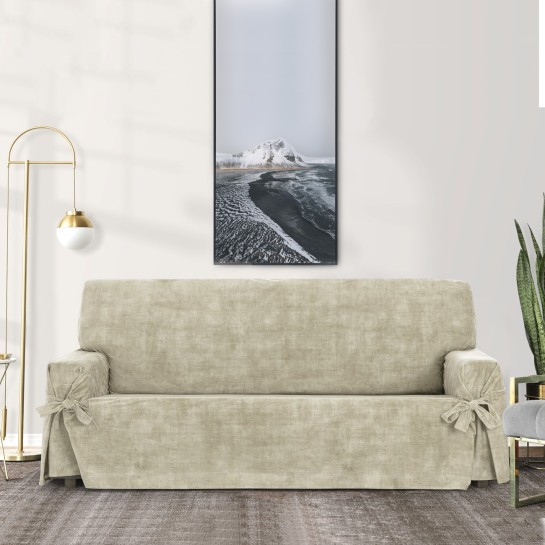 Capa de sofá resistente a manchas com tiras, modelo Turin