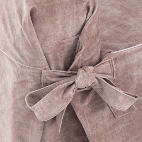 Capa de poltrona anti-manchas com cordões, modelo Turim