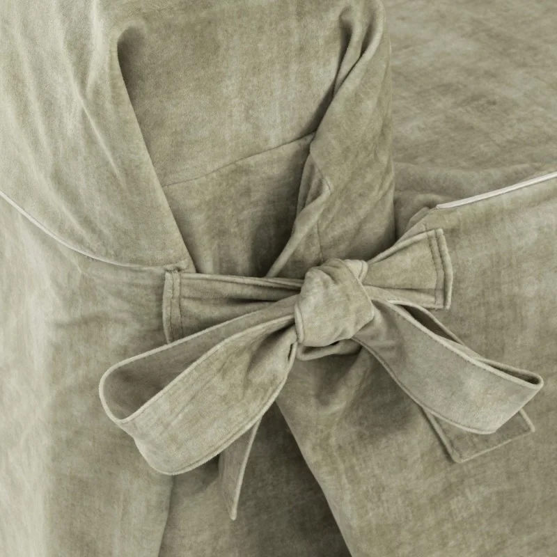 Capa de poltrona anti-manchas com cordões, modelo Turim