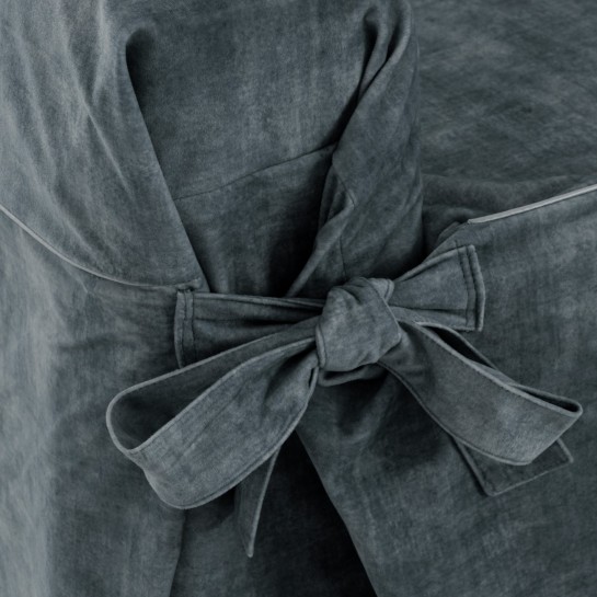 Capa de poltrona anti-manchas com cordões, modelo Turim