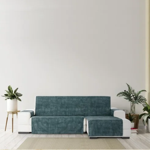 Capa chaise longue Turim | Veludo antimanchas | Proteção parcial elegante | Fácil colocação | Lavável
