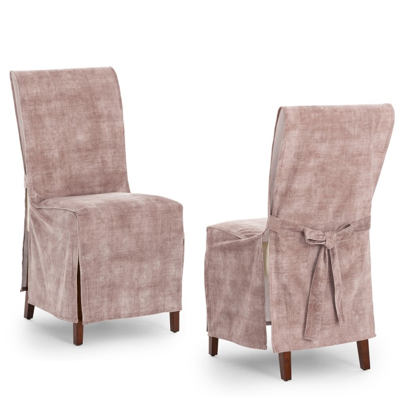 Capas de cadeira Turim x2 | Hotelaria | Veludo antimanchas | Laços ajustáveis | Elegância profissional Capas de cadeira Turim x2 | Hotelaria | Veludo antimanchas | Laços ajustáveis | Elegância profissional