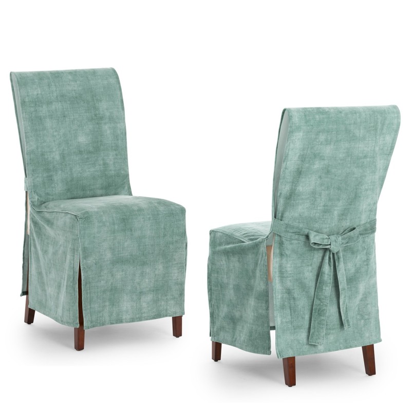 Capas de cadeira Turim x2 | Hotelaria | Veludo antimanchas | Laços ajustáveis | Elegância profissional Capas de cadeira Turim x2 | Hotelaria | Veludo antimanchas | Laços ajustáveis | Elegância profissional